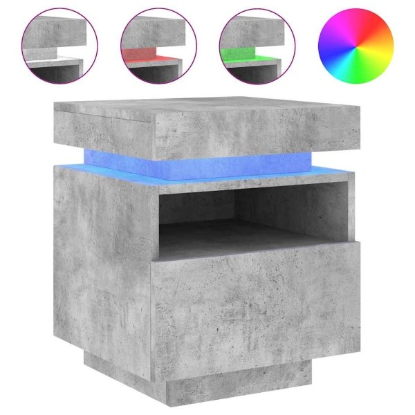 Naktinis-staliukas-su-LED-2-1.jpg Betono spalvos naktinis staliukas su LED - Image 1