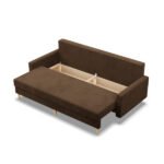 Trivietė sofa Bella su miegojimo mechanizmu - Image 4